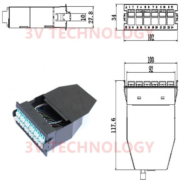 24cores MPO Patch Cord with LC connector - Image 3